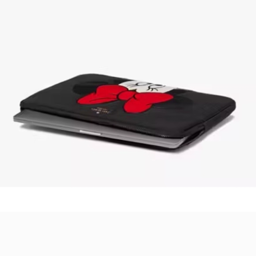 Kate Spade Black and Red Minnie Mouse Tablet Sleeve - Picture 3 of 5